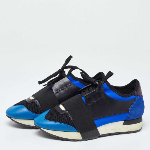 Race Runner Size 37 Leather, Mesh and Suede Low Top Sneakers - Balenciaga - Modalova