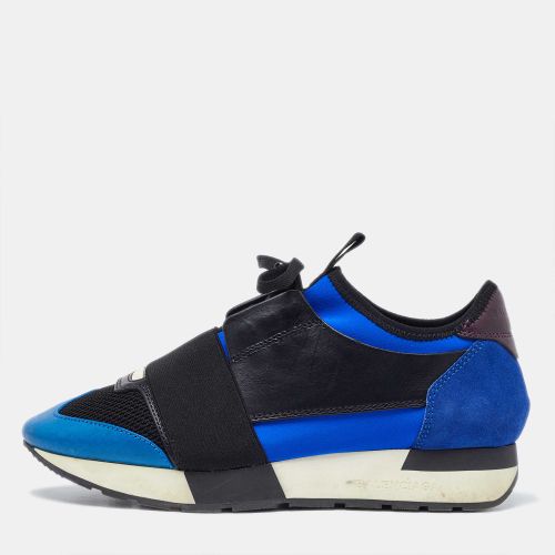 Race Runner Size 37 Leather, Mesh and Suede Low Top Sneakers - Balenciaga - Modalova