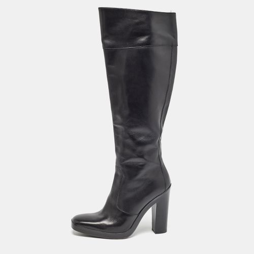 Balenciaga Black Leather Knee Length Boots Size 37 - Balenciaga - Modalova