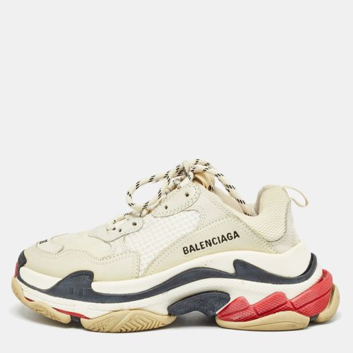 Balenciaga Multicolor Nubuck and Mesh Triple S Sneakers Size 38 - Balenciaga - Modalova