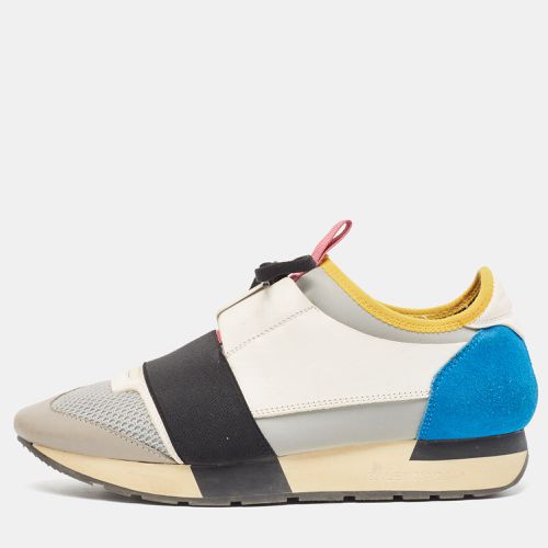 Balenciaga Multicolor Leather and Mesh Race Runner Sneakers Size 38 - Balenciaga - Modalova