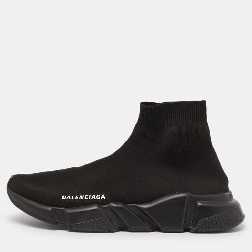 Balenciaga Black Knit Fabric Speed Trainer High Top Sneakers Size 40 - Balenciaga - Modalova