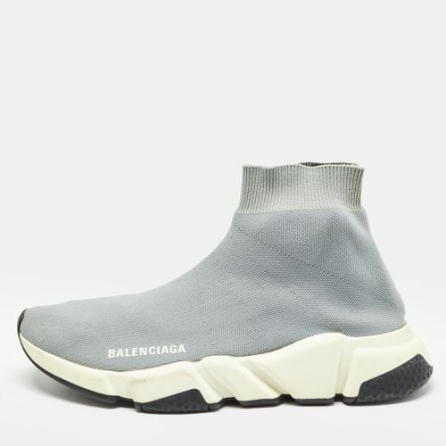 Balenciaga Grey Knit Fabric Speed Trainer Sneakers Size 39 - Balenciaga - Modalova