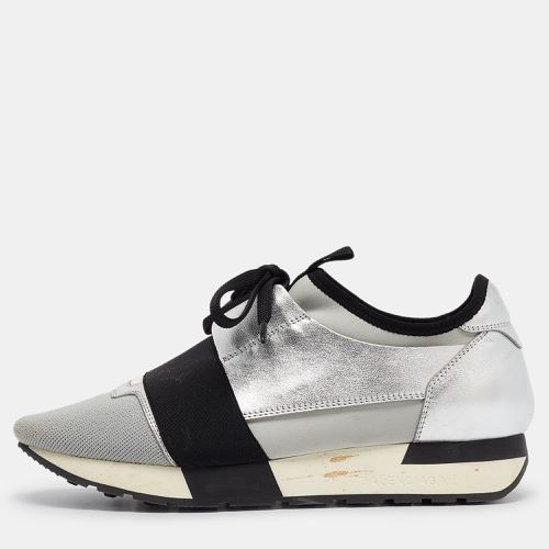 Balenciaga Tricolor Leather and Neoprene Race Runner Sneakers Size 38 - Balenciaga - Modalova