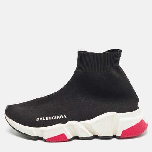 Balenciaga Black Knit Fabric Speed Trainer High Top Sneakers Size 35 - Balenciaga - Modalova