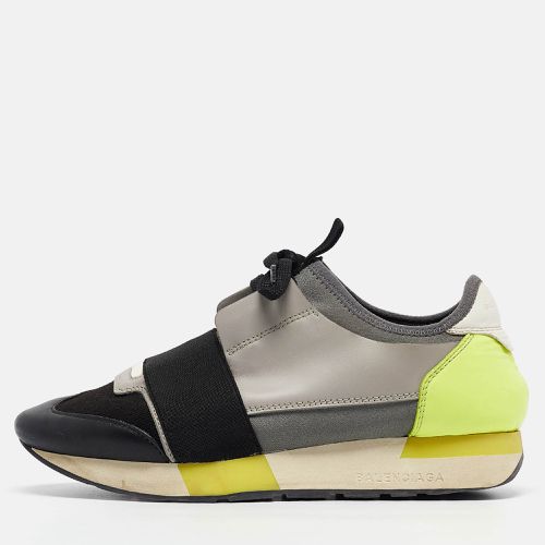 Balenciaga Multicolor Leather and Fabric Race Runner Sneakers Size 37 - Balenciaga - Modalova