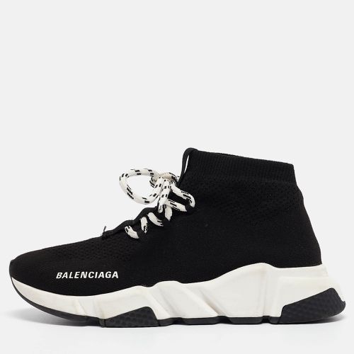 Balenciaga Black Knit Speed Trainer High Top Sneakers Size 37 - Balenciaga - Modalova