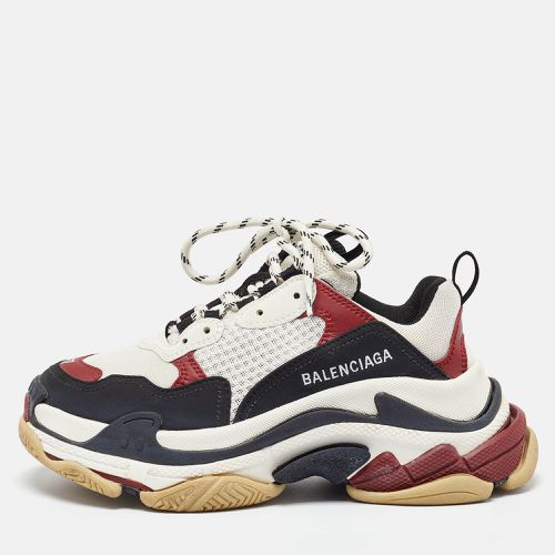 Balenciaga Multicolor Faux Leather and Mesh Triple S Low Top Sneakers 37 - Balenciaga - Modalova