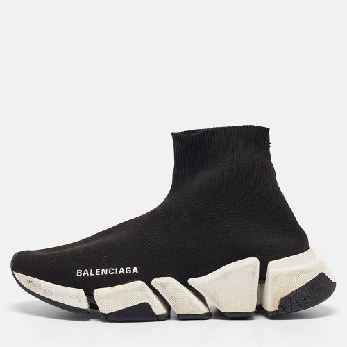 Balenciaga Black Knit Fabric Speed 2.0 High Top Sneakers Size 37 - Balenciaga - Modalova