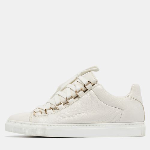 Balenciaga White Leather Arena Lace Up Sneakers Size 36 - Balenciaga - Modalova