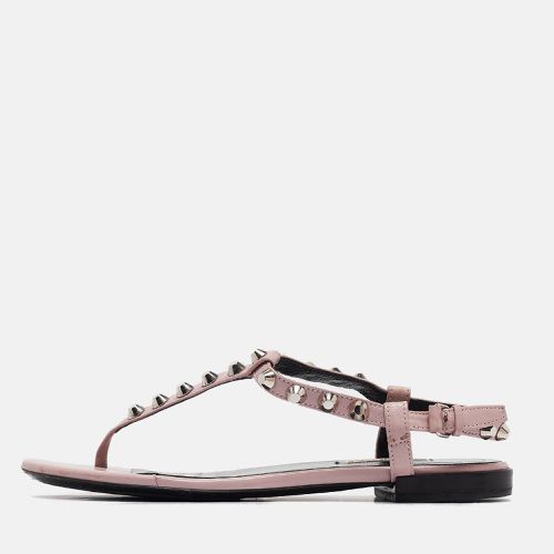 Leather Arena Flat Sandals Size 38 - Balenciaga - Modalova