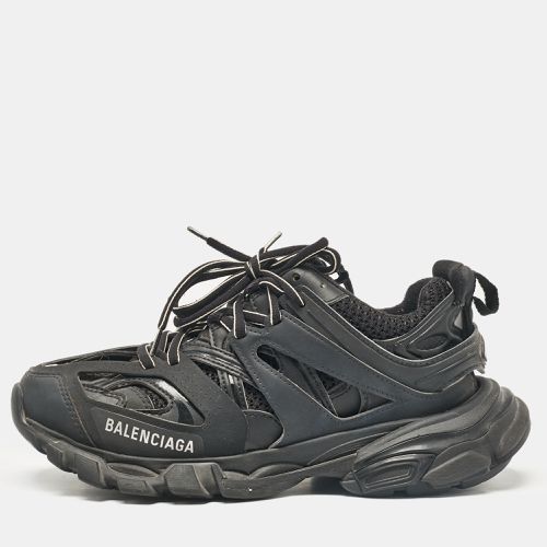 Balenciaga Black Faux Leather and Mesh Track Sneakers Size 37 - Balenciaga - Modalova