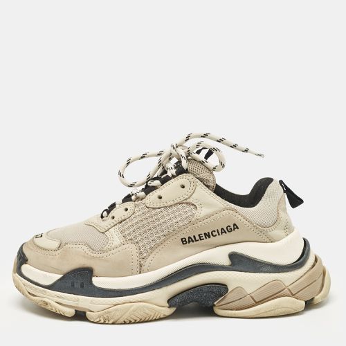 Faux Leather and Mesh Triple S Sneakers Size 37 - Balenciaga - Modalova