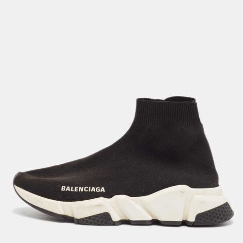 Balenciaga Black Knit Fabric Speed Trainer High Top Sneakers Size 36 - Balenciaga - Modalova