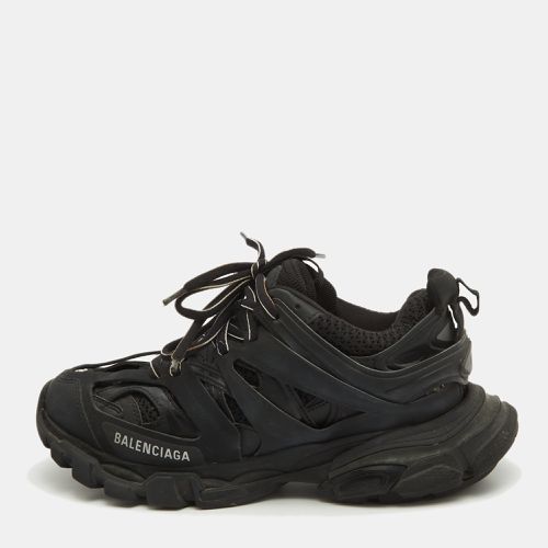 Balenciaga Black Faux Leather and Mesh Track Sneakers Size 38 - Balenciaga - Modalova