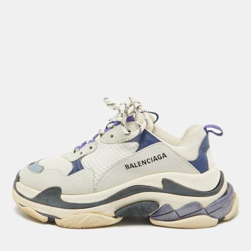 Balenciaga Multicolor Faux Leather and Mesh Triple S Lace Up Sneakers Size 38 - Balenciaga - Modalova