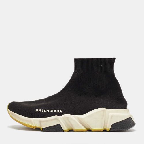 Balenciaga Black Knit Fabric Speed Trainer Slip On High Sneakers Size 36 - Balenciaga - Modalova