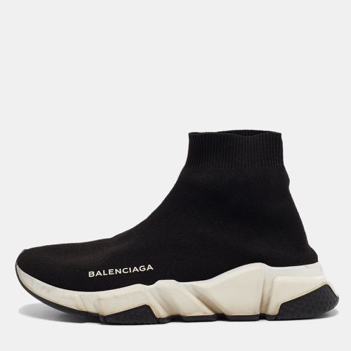 Balenciaga Black Knit Fabric Speed High Top Sneakers Size 37 - Balenciaga - Modalova