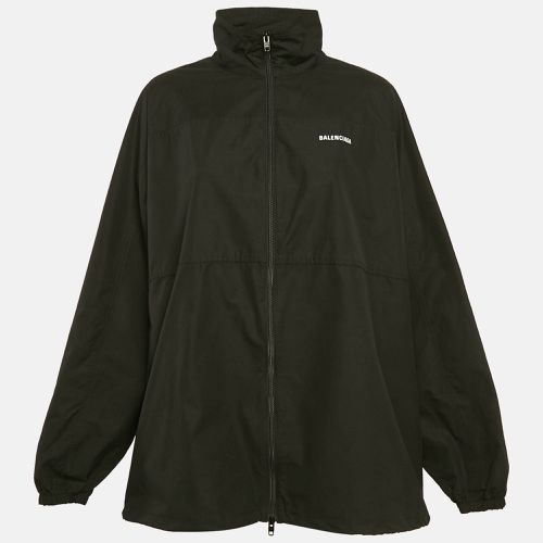 Balenciaga Black Cotton Oversized Zip-Up Jacket S - Balenciaga - Modalova