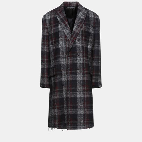 Balenciaga Black Checked Wool Oversized Coat XS (FR 34) - Balenciaga - Modalova