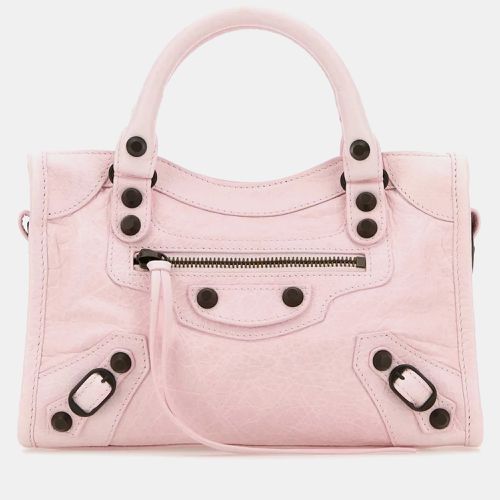 Balenciaga Light Pink Leather Mini Le City Handbag - Balenciaga - Modalova