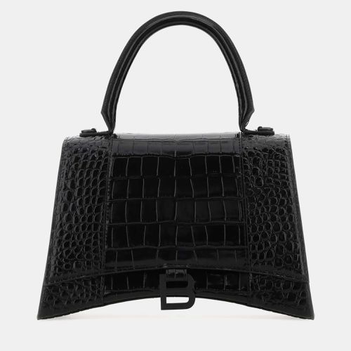 Balenciaga Black Leather Hourglass Handbag - Balenciaga - Modalova