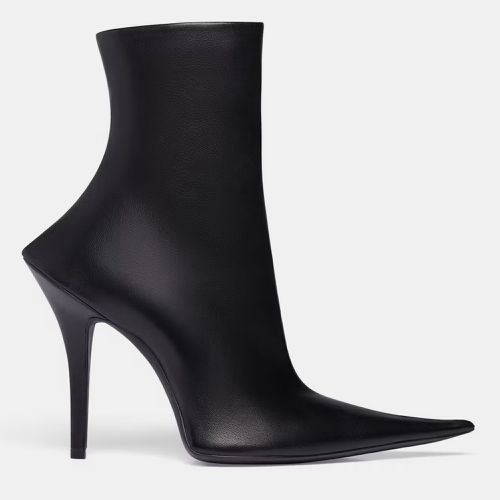 Balenciaga Black Leather Witch Heeled Booties EU 38 - Balenciaga - Modalova