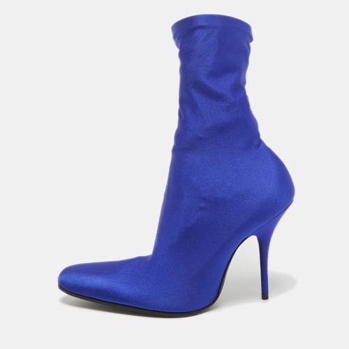 Balenciaga Blue Stretch Fabric Ankle Length Boots Size 38.5 - Balenciaga - Modalova