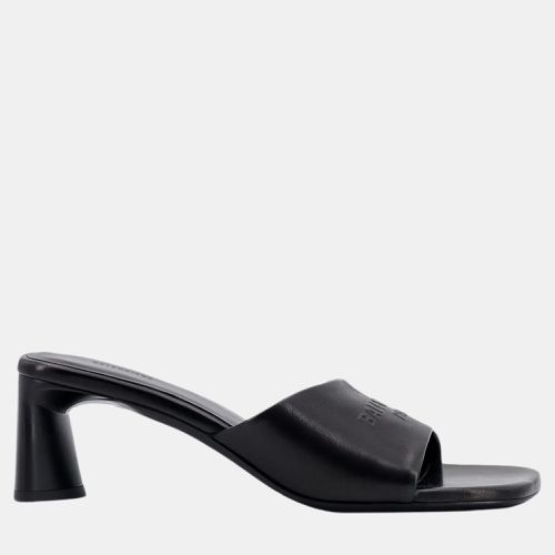 Balenciaga Black Leather Duty Free Slide Sandals EU 41 - Balenciaga - Modalova