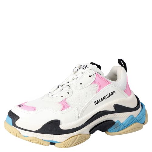 Balenciaga Multicolor Leather and Mesh Triple S Sneakers Size EU 40 - Balenciaga - Modalova