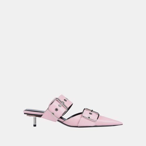 Balenciaga Pink Leather Mules 38 - Balenciaga - Modalova