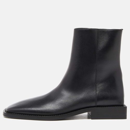 Balenciaga Black Leather Ankle Boots Size 38.5 - Balenciaga - Modalova