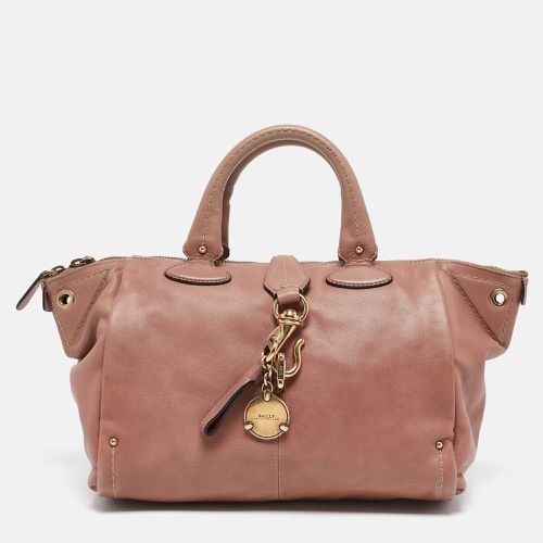 Bally Pink Leather Clasp Flap Satchel - Bally - Modalova