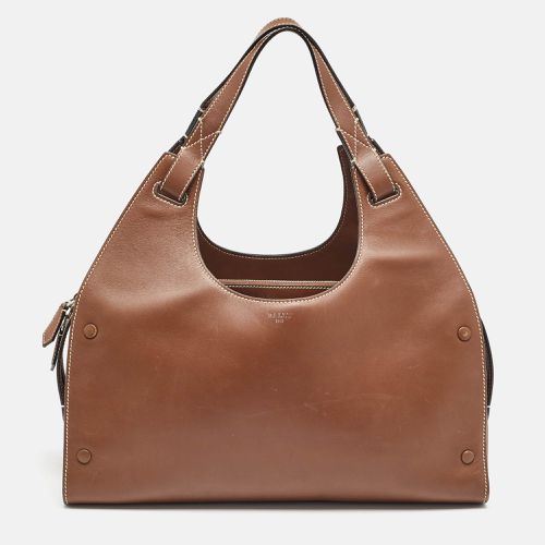 Bally Brown Leather Ahres Shoulder Bag - Bally - Modalova