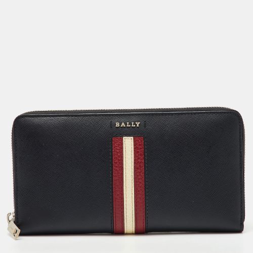 Bally Black Saffiano Leather Salen Zip Around Wallet - Bally - Modalova