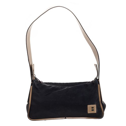 Bally Black/Beige Nylon and Leather Baguette Bag - Bally - Modalova