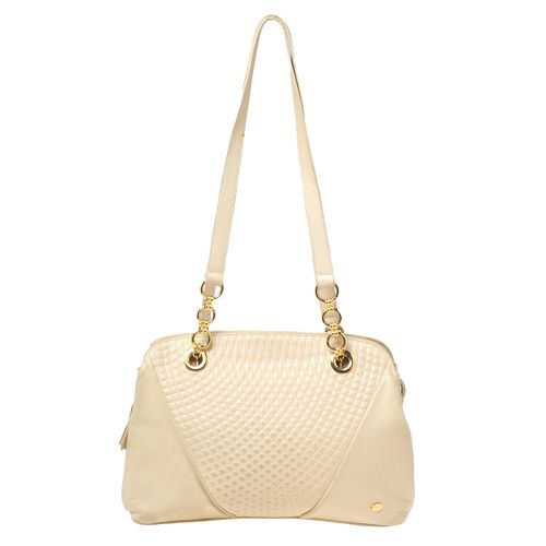 Bally Cream Quilted Leather Fringe Shoulder Bag - Bally - Modalova