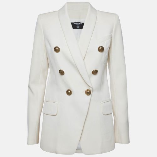 Wool Double Breasted Blazer M - Balmain - Modalova