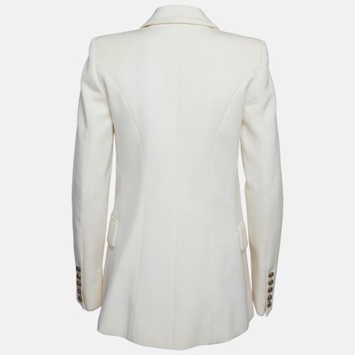 Wool Double Breasted Blazer M - Balmain - Modalova