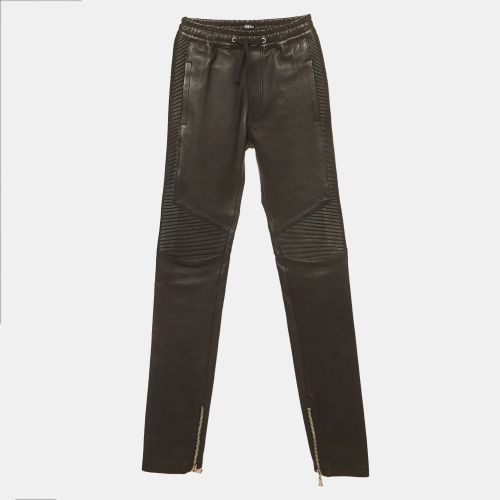 Leather Drawstring Trouser XS - Balmain - Modalova