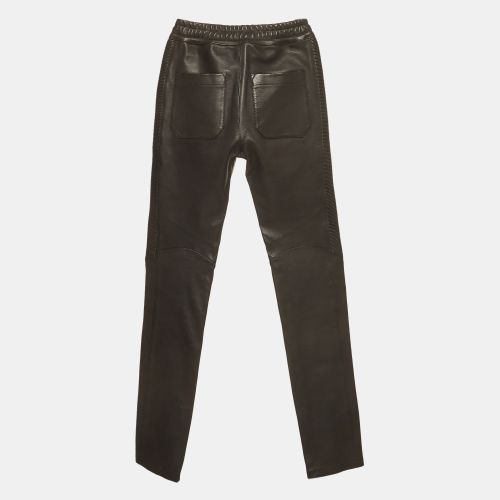 Leather Drawstring Trouser XS - Balmain - Modalova