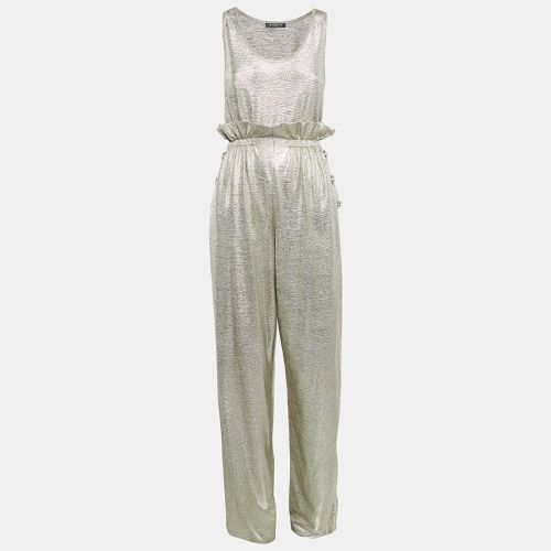 Balmain Metallic Jersey Pant & Top Set M - Balmain - Modalova