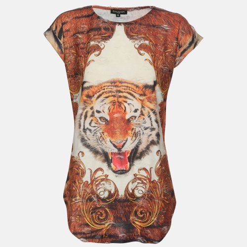 Balmain Multicolor Animal Print Jersey T-Shirt M - Balmain - Modalova