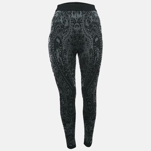 Balmain Black Jacquard Jersey Leggings S - Balmain - Modalova