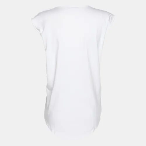 Logo Printed Cotton Knit Sleeveless Tank Top L - Balmain - Modalova