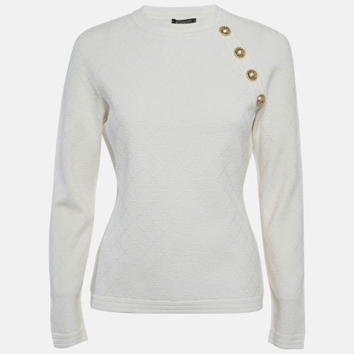 Textured Knit Pullover L - Balmain - Modalova