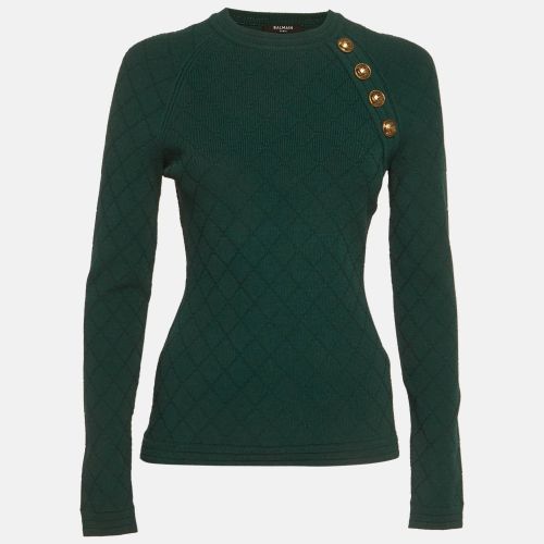 Textured Knit Pullover M - Balmain - Modalova