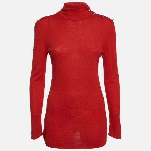 Knit Turtle Neck Pullover L - Balmain - Modalova