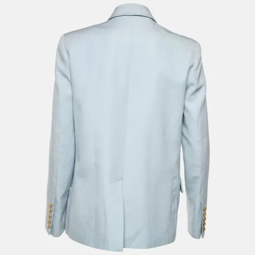 Light Wool Double Breasted Blazer M - Balmain - Modalova