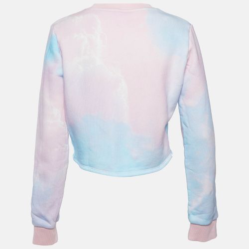 Multicolour Tie-Dye Logo Print Cropped Sweatshirt L - Balmain - Modalova